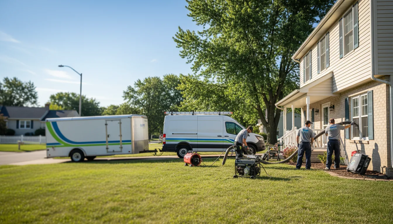 Flooded Basement Restoration And Cleanup With Repair in Lerna, IL near me